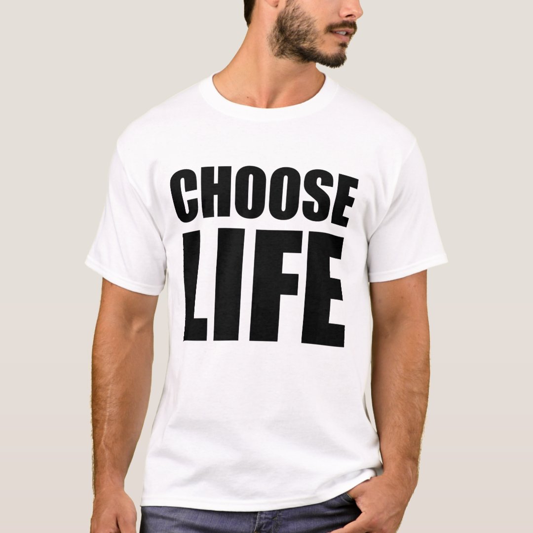 Choose Life Music Lover Music Festival Fashionable T-Shirt