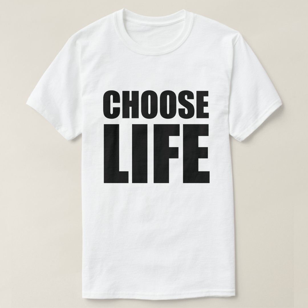 Choose Life Music Lover Music Festival Fashionable T-Shirt
