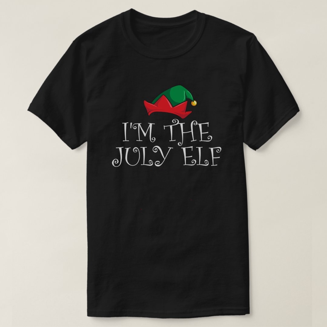 Christmas in July I'm The July Elf Beach Xmas T-shirt