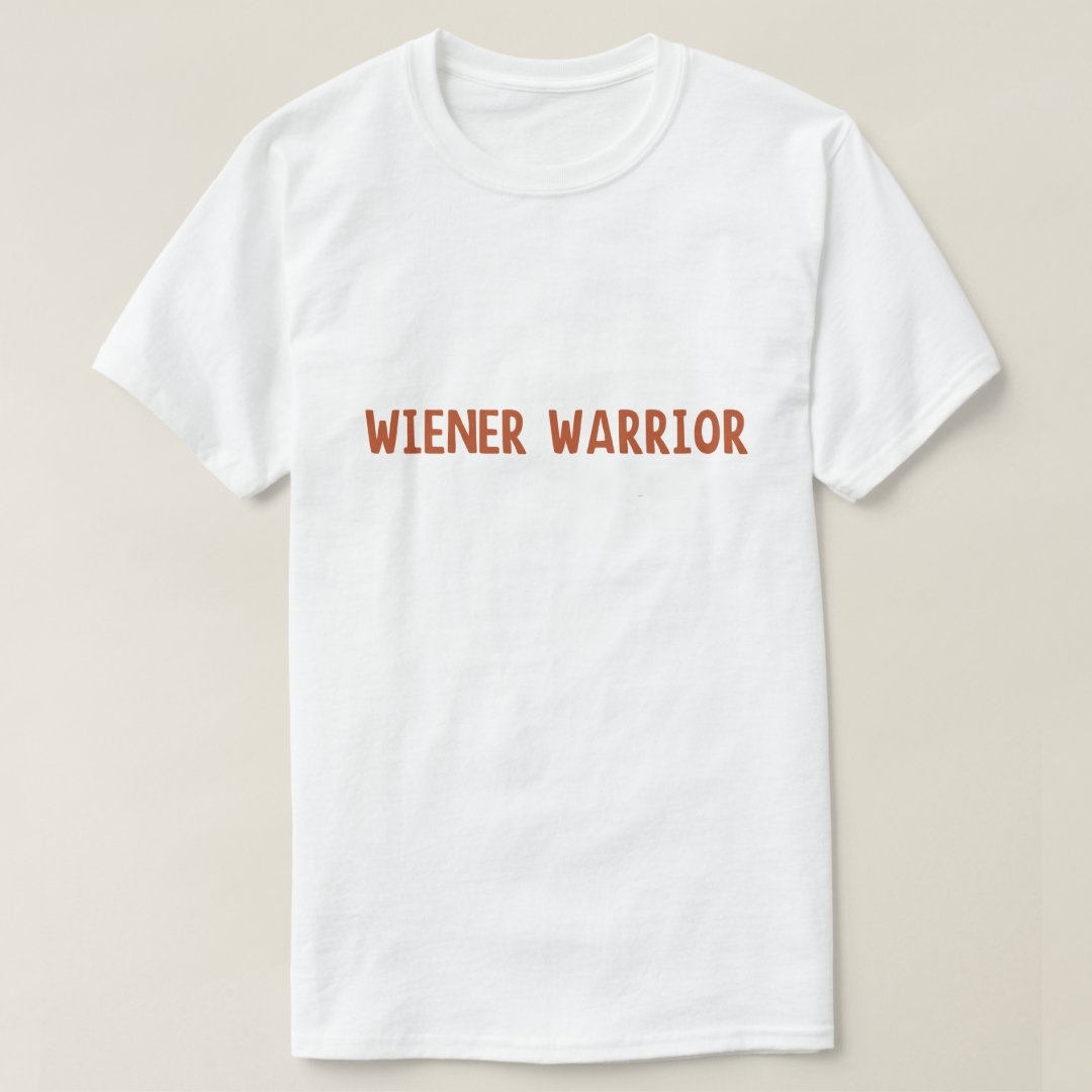 Hot Dog Lover Wiener Warrior Printed T-shirt