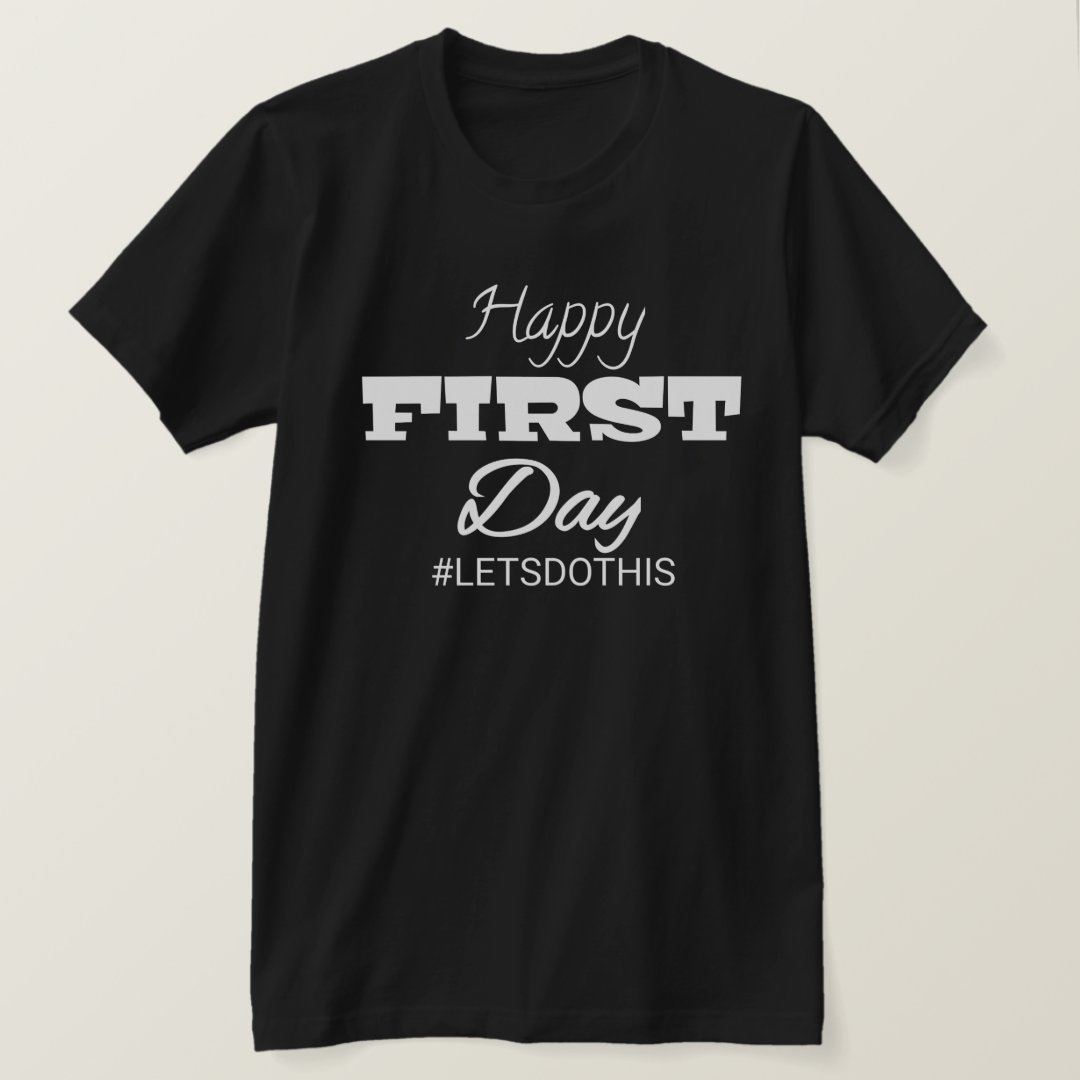 Back To School Season Happy First Day Of School Printed T-Shirt