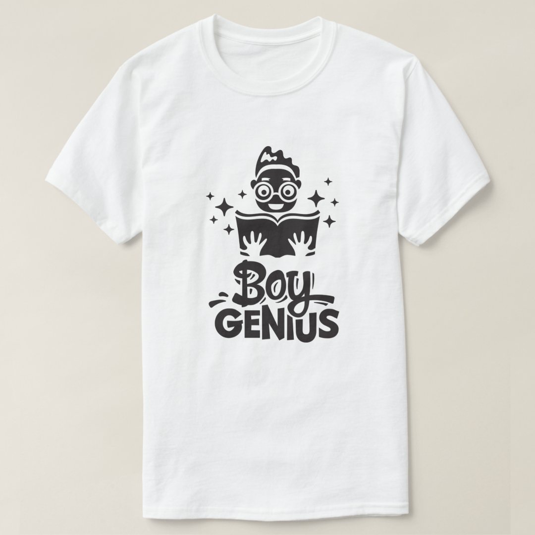 Back To School Season Boy Genius Printed T-Shirt
