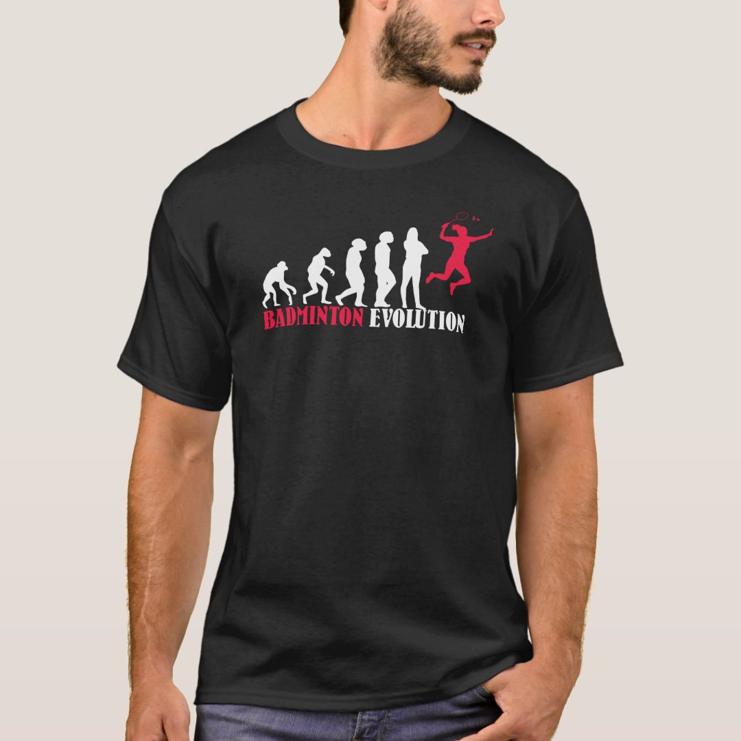 Sports Badminton Support Badminton Evolution Printed T-Shirt