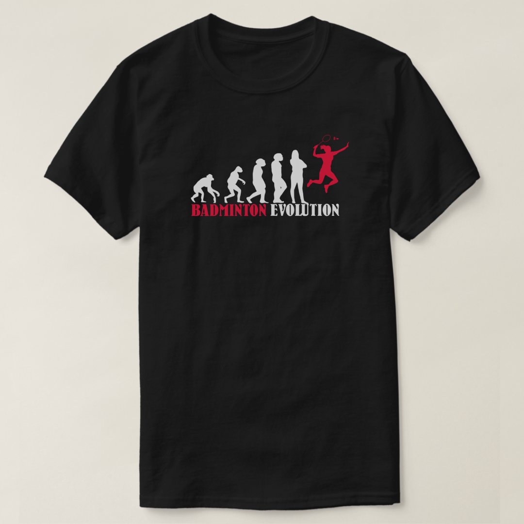 Sports Badminton Support Badminton Evolution Printed T-Shirt