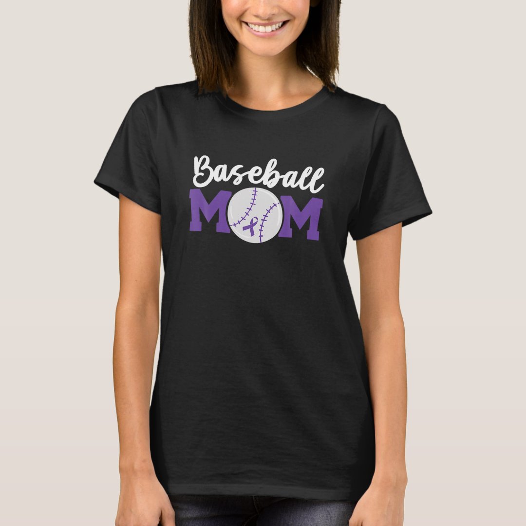 Sports Supporter Baseball Lover Baseball Mom Printed T-Shirt