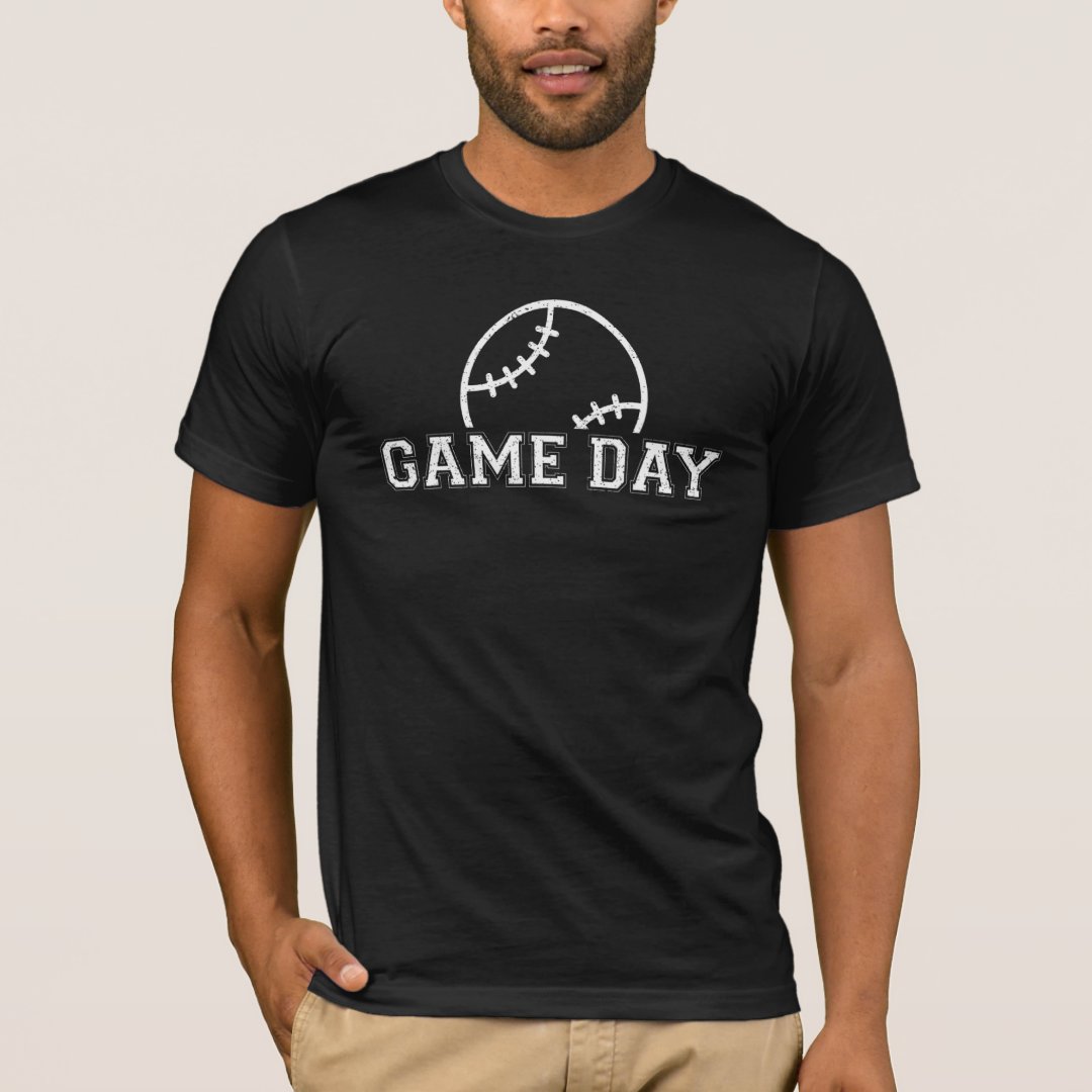 Sports Supporter Baseball Lover Game Day Printed T-Shirt