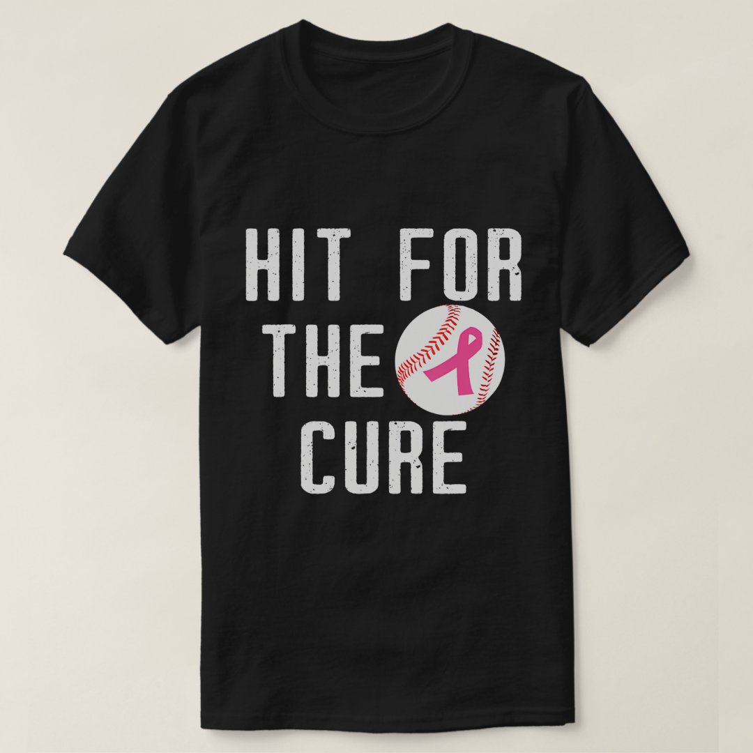 Hit For The Cure Sports Supporter Baseball Lover T-Shirt