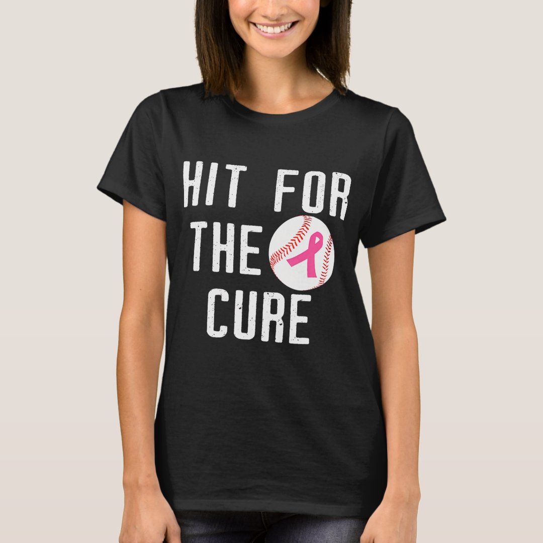 Hit For The Cure Sports Supporter Baseball Lover T-Shirt