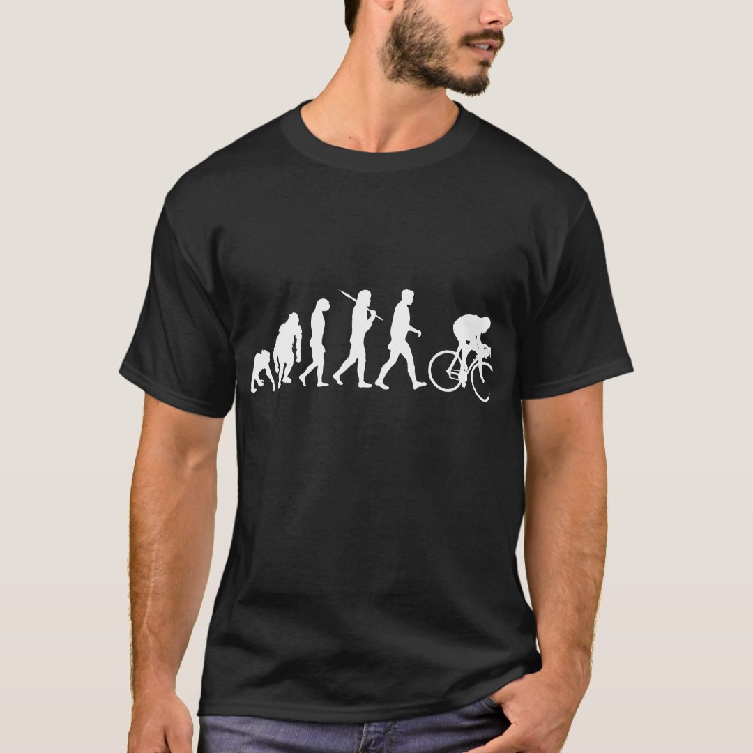Cycling Evolution Sport Cycling Support Funny T-Shirt