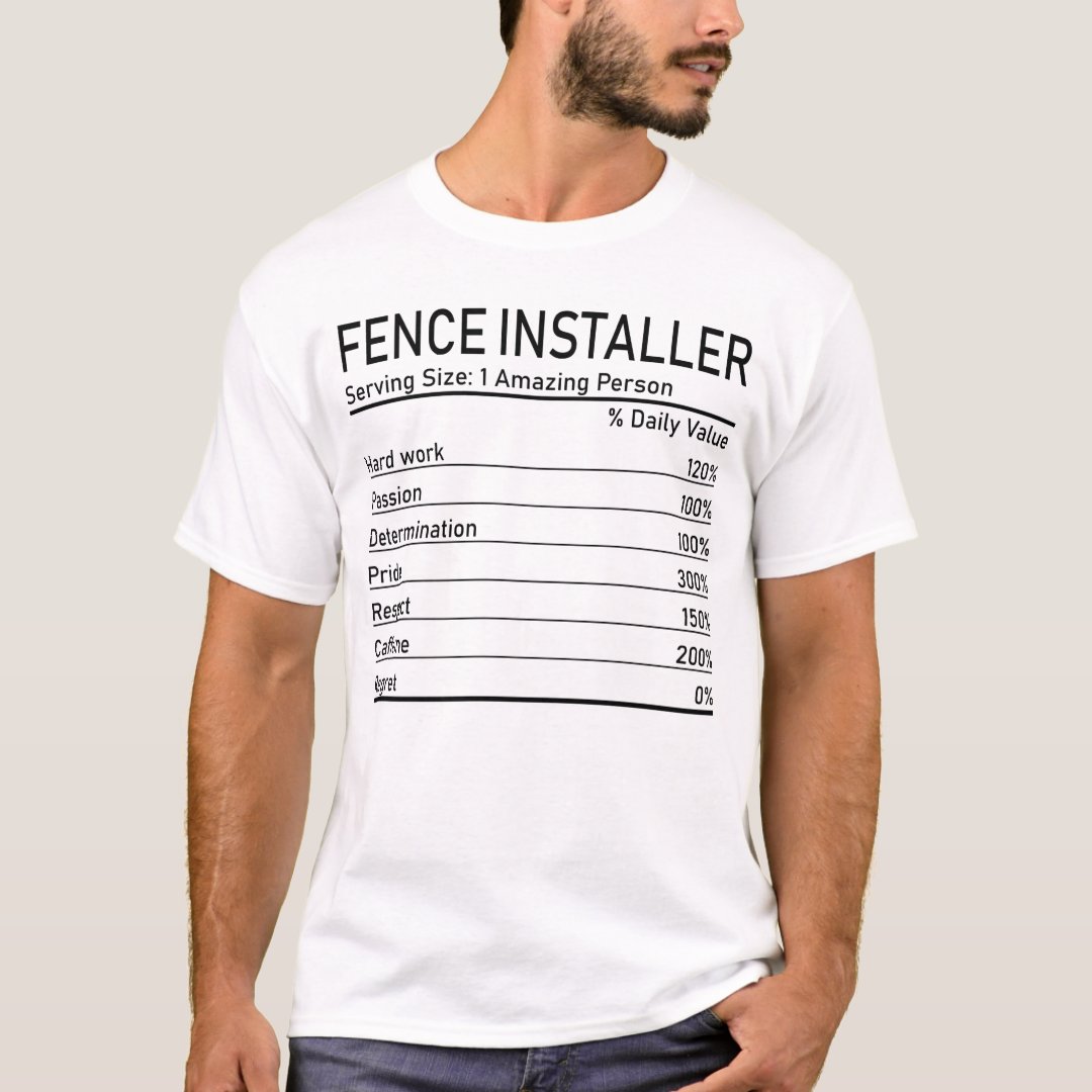 Sport Fencing Support Fence Installer Things Necessary For Fencing T-Shirt