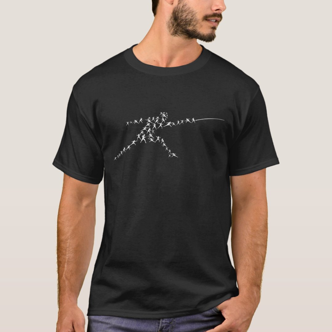 Sport Fencing Support Fencer Printed T-Shirt