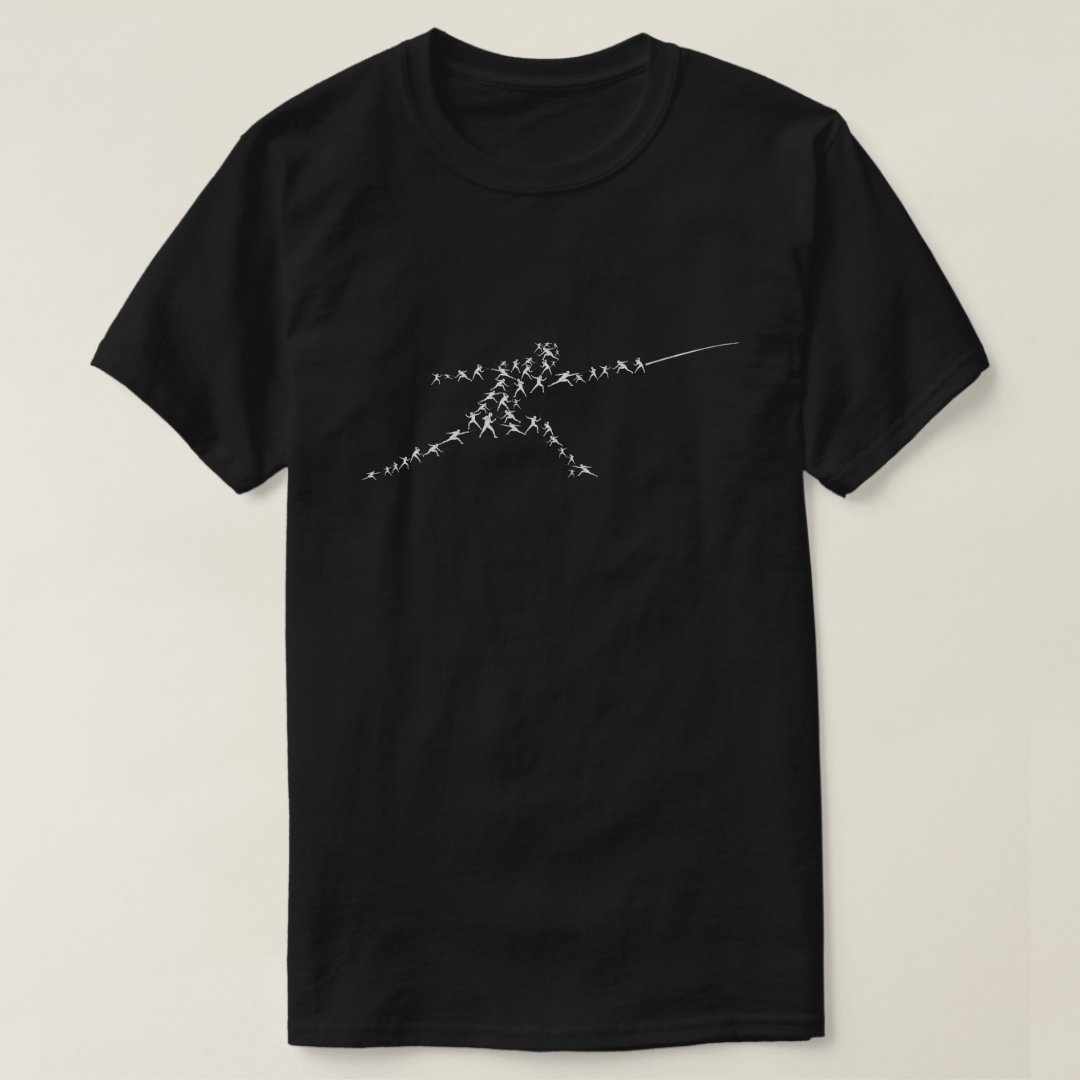 Sport Fencing Support Fencer Printed T-Shirt