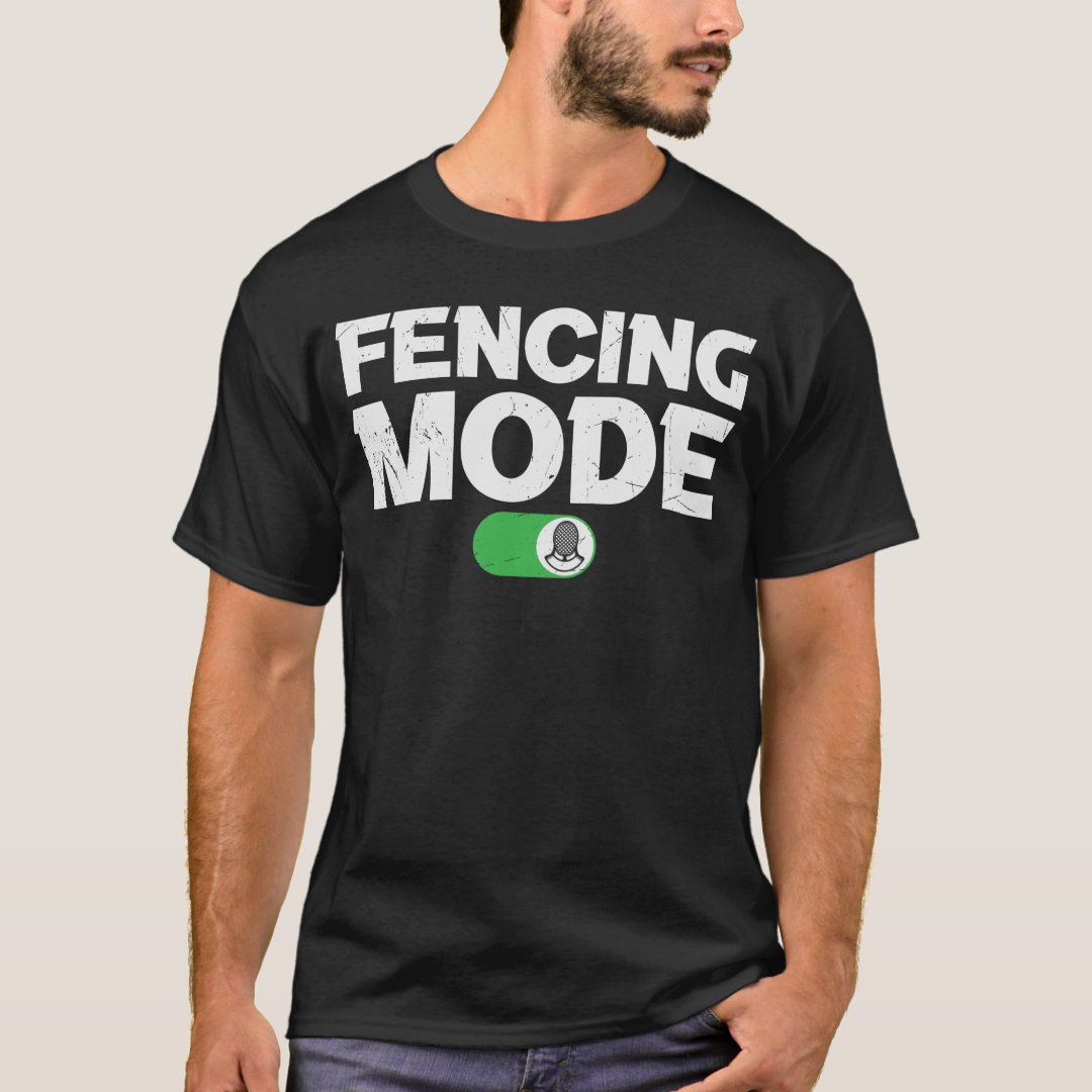 Sport Fencing Support Fenceing Mode On Printed T-Shirt