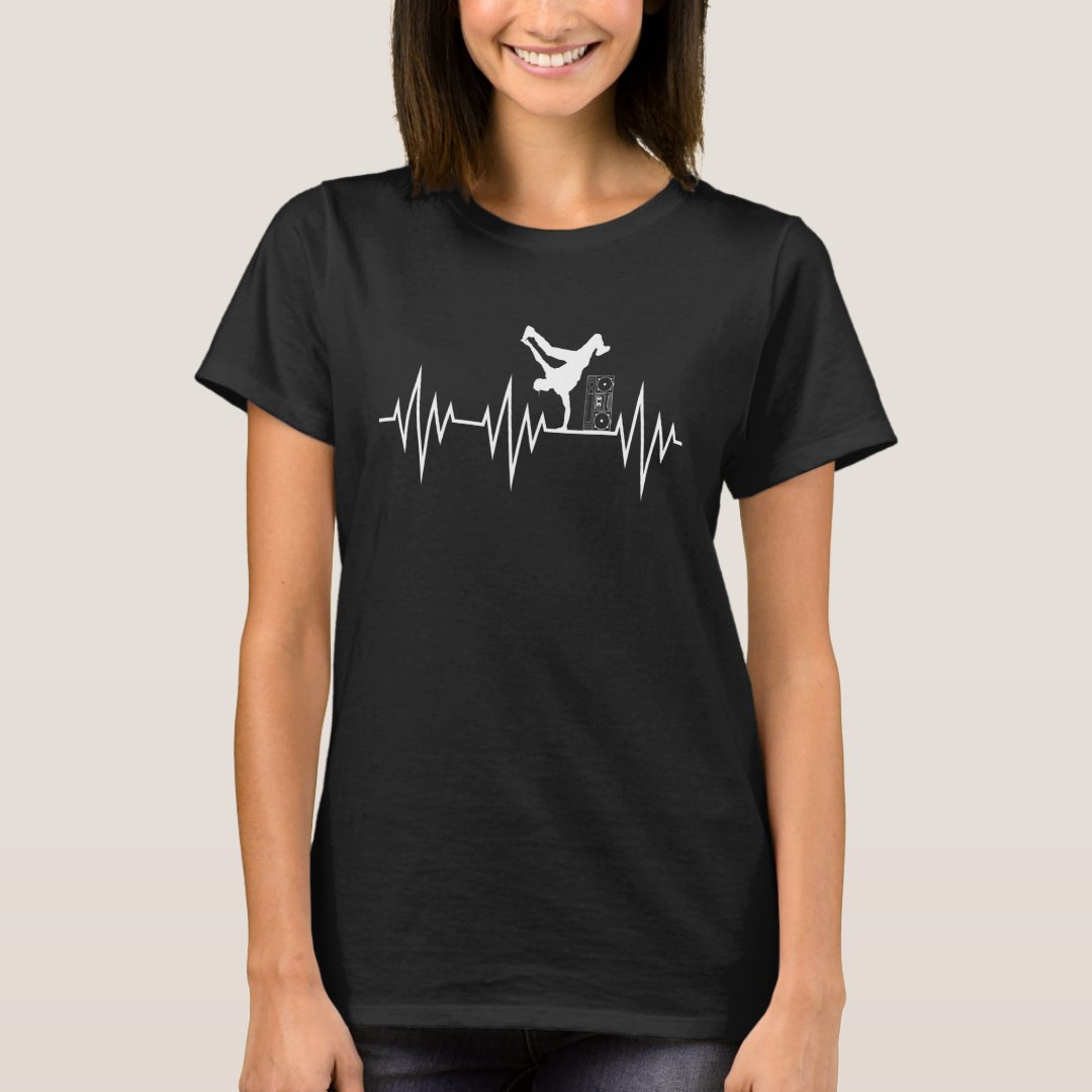 Breakdance Heartbeat Breakdance Sport Support T-Shirt
