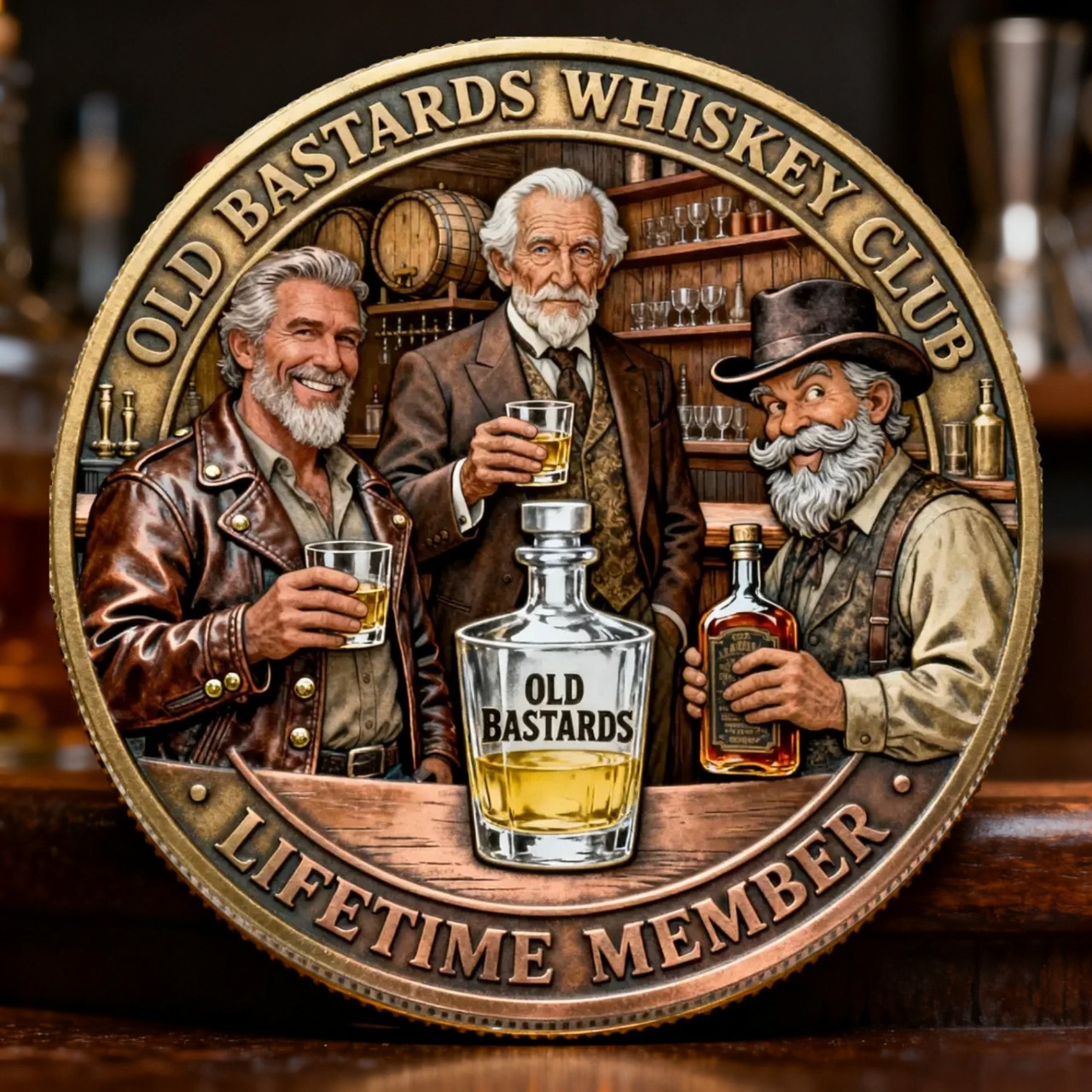 🥃 Old Bastards – Whiskey Club Commemorative Coin