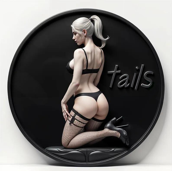 Sexy beautiful metal commemorative coin