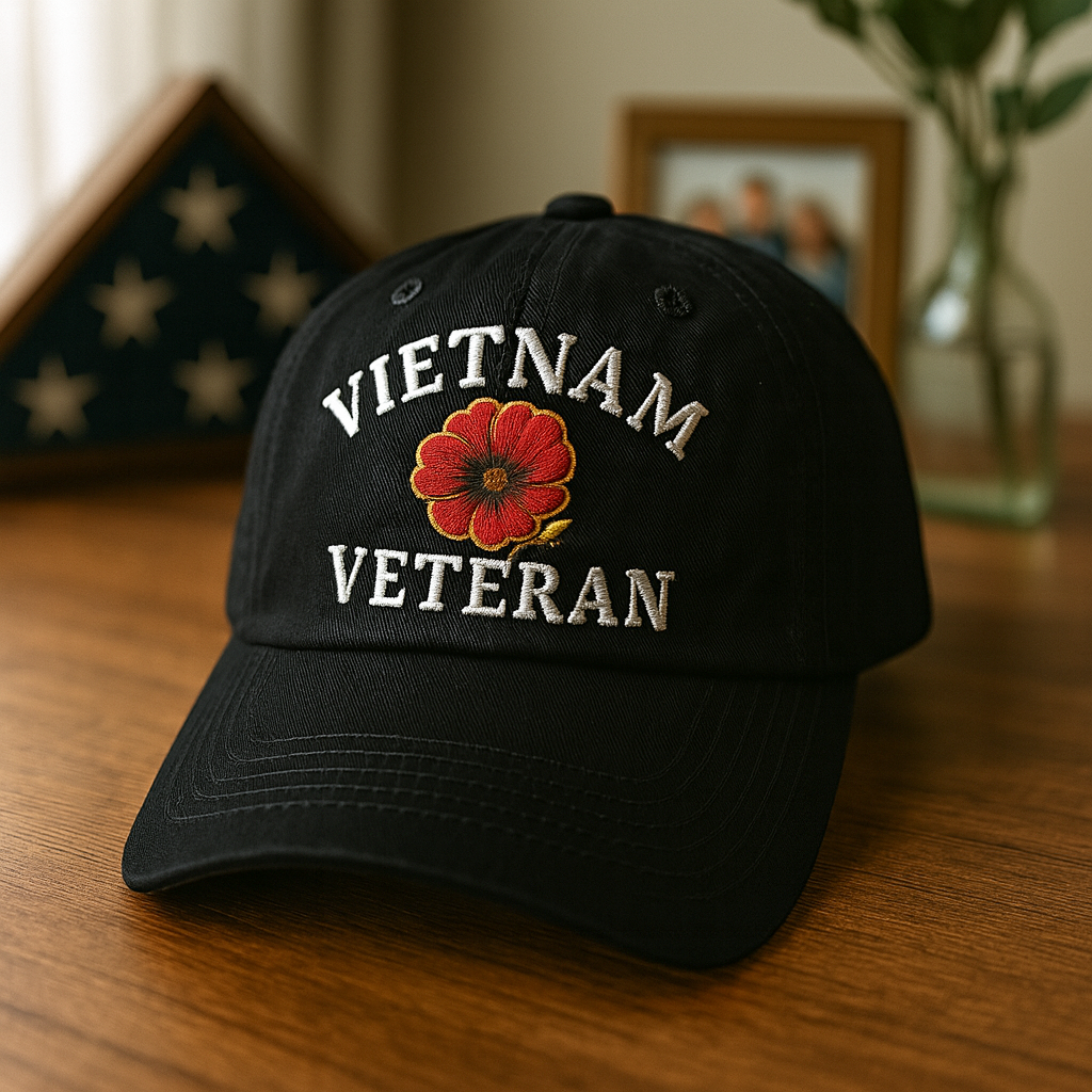 Vietnam Veteran Poppy Cap