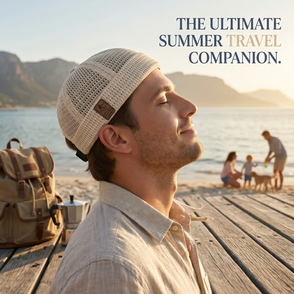 🏆Limited Time Sale 49% OFF🧢Men's Breathable Brimless Docker Hat – Lightweight Mesh Skull Cap for Summer Outdoor Wear 