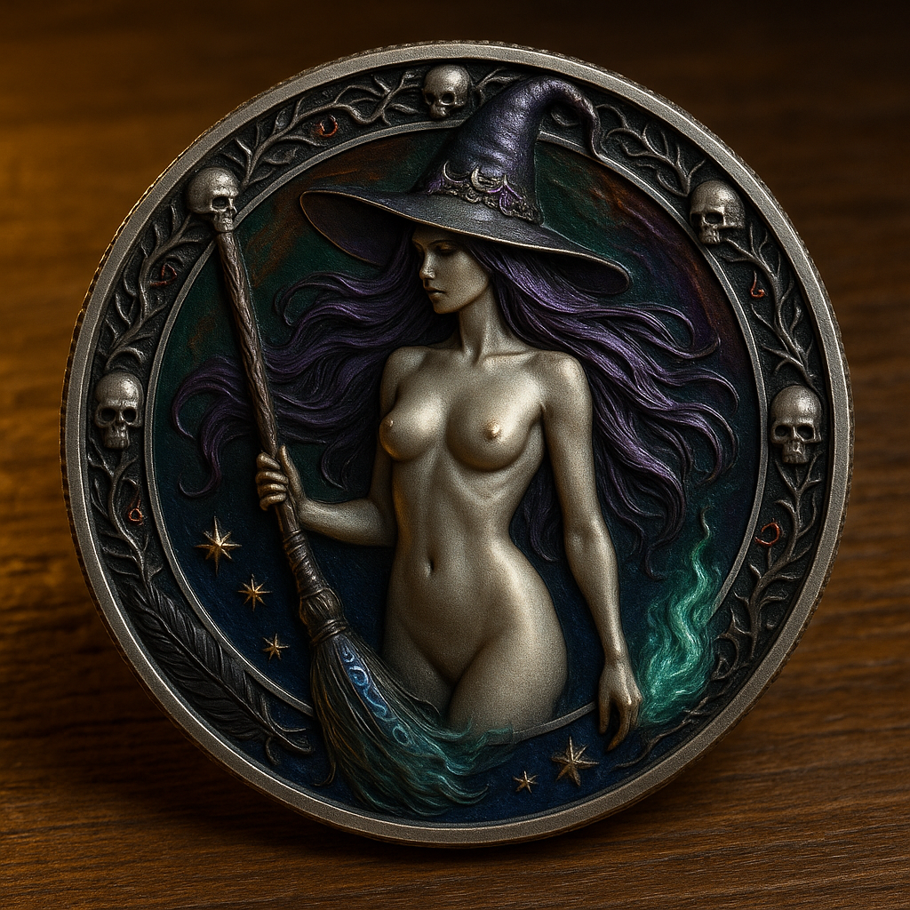 Gothic Witch Collectible Coin