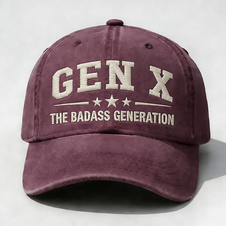 Gen X The Badass Generation Embroidery Cap