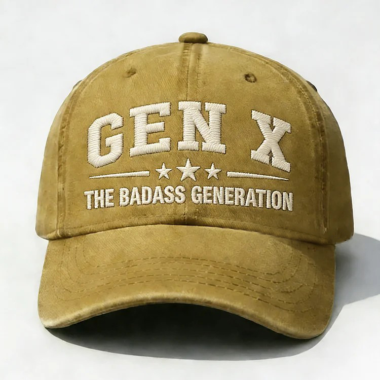 Gen X The Badass Generation Embroidery Cap