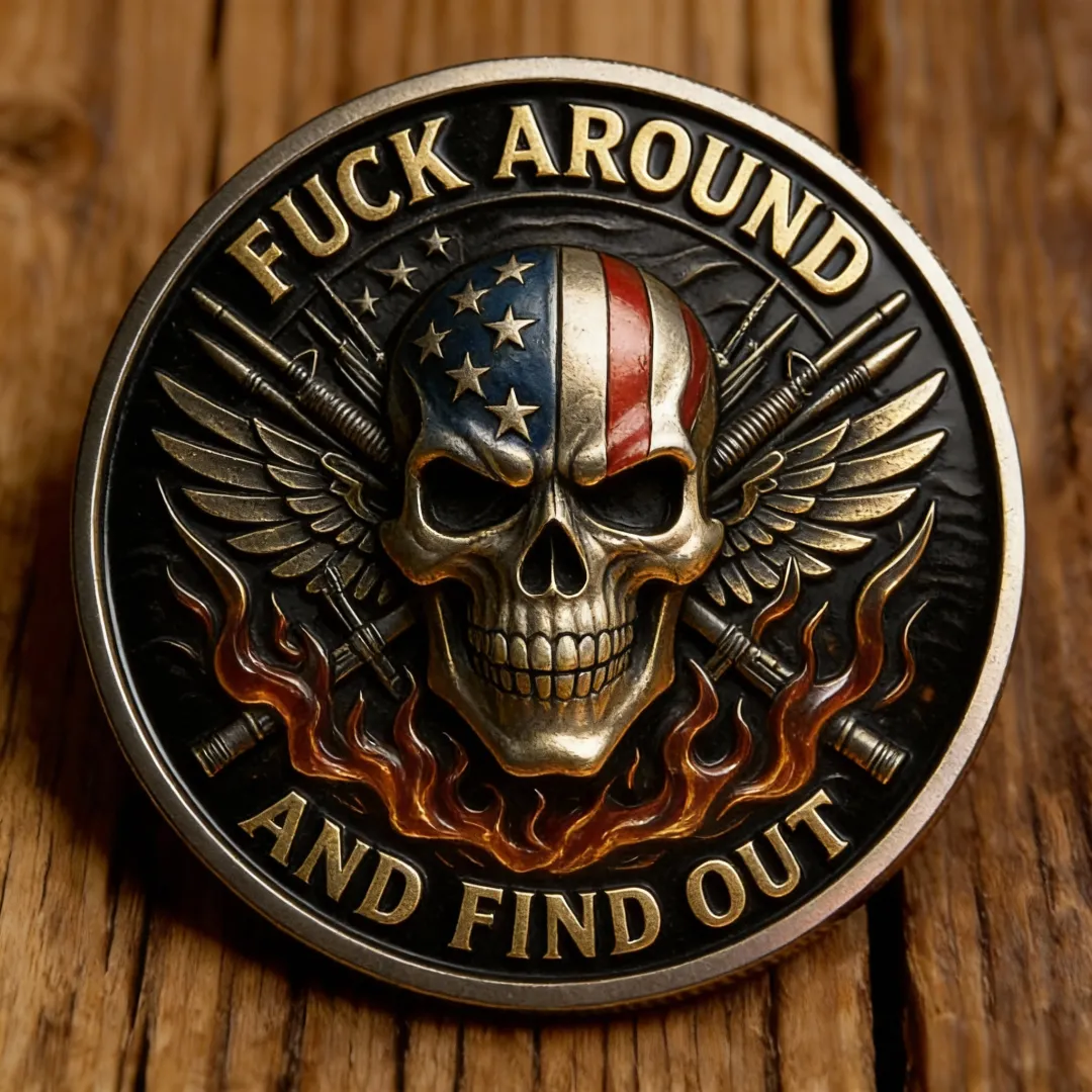“F.A.F.O.” Challenge Coin – STAY READY, ALWAYS 🔥💀