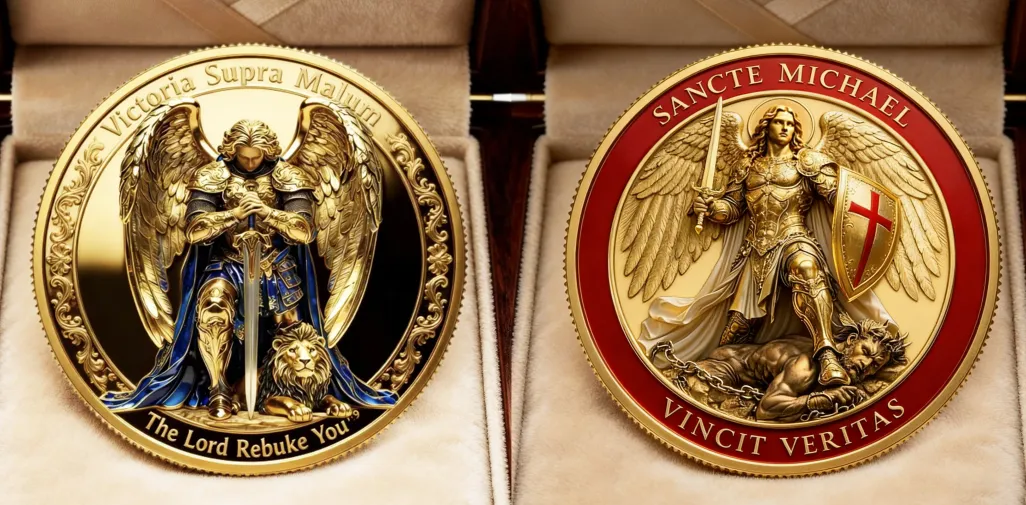 🏆Flash Sale 60% OFF - St. Michael the Archangel – “Victory Over Evil” Commemorative Coin
