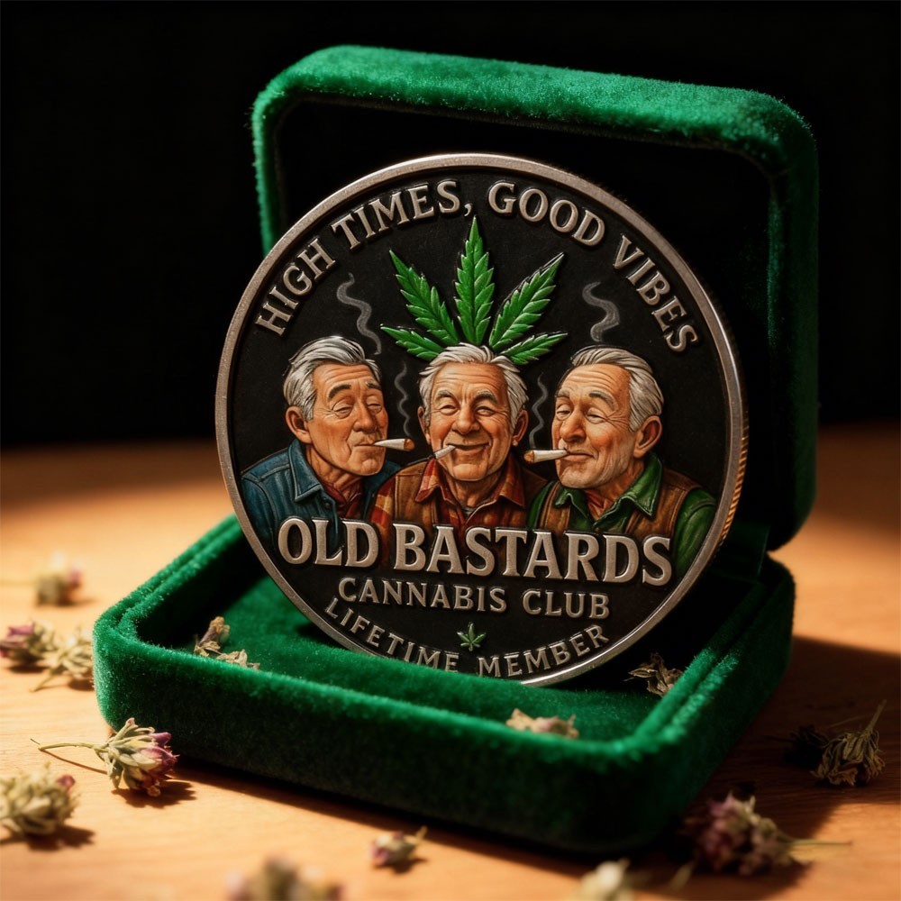 “Old Bastards Cannabis Club” Commemorative Coin