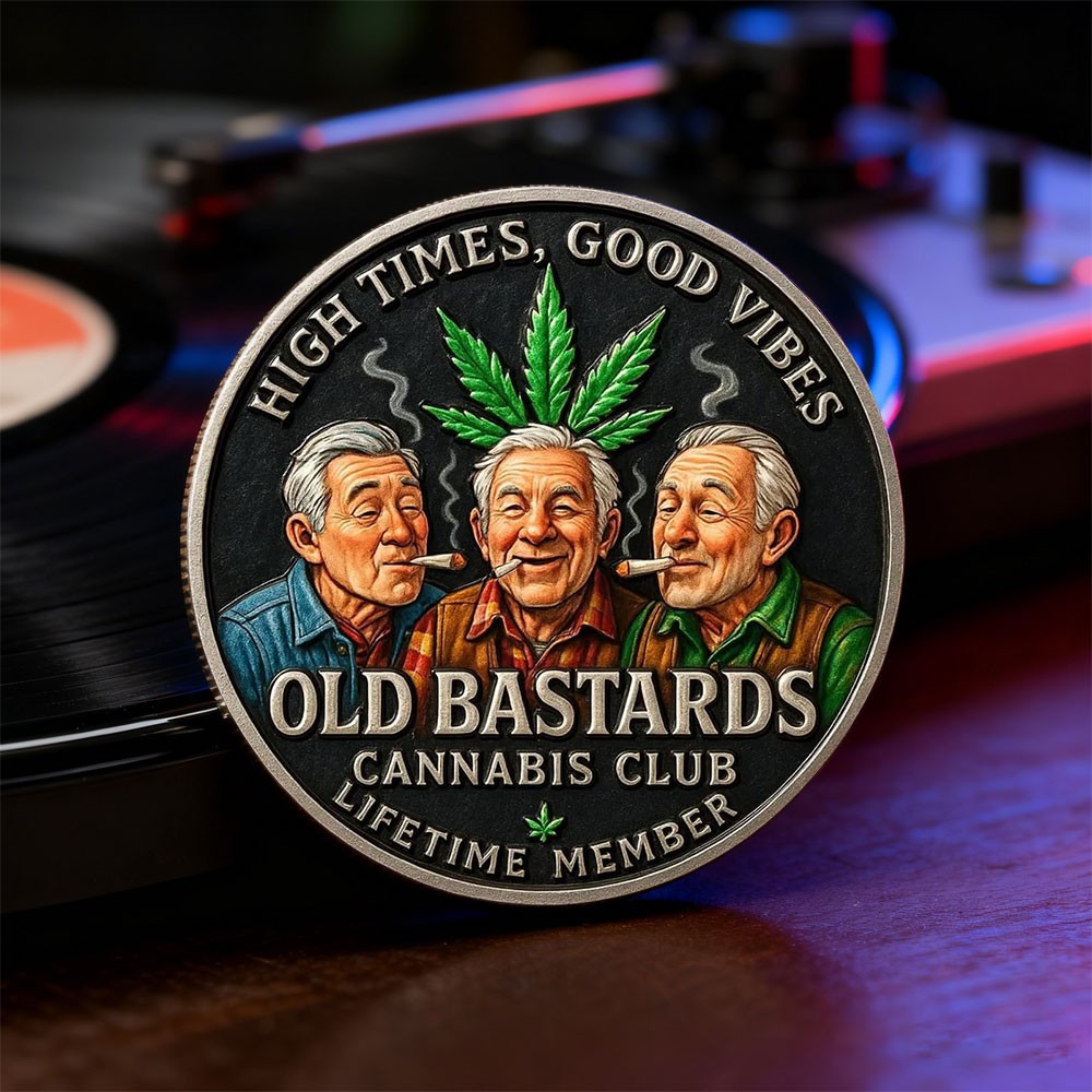“Old Bastards Cannabis Club” Commemorative Coin