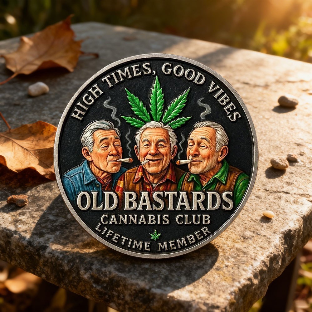 “Old Bastards Cannabis Club” Commemorative Coin