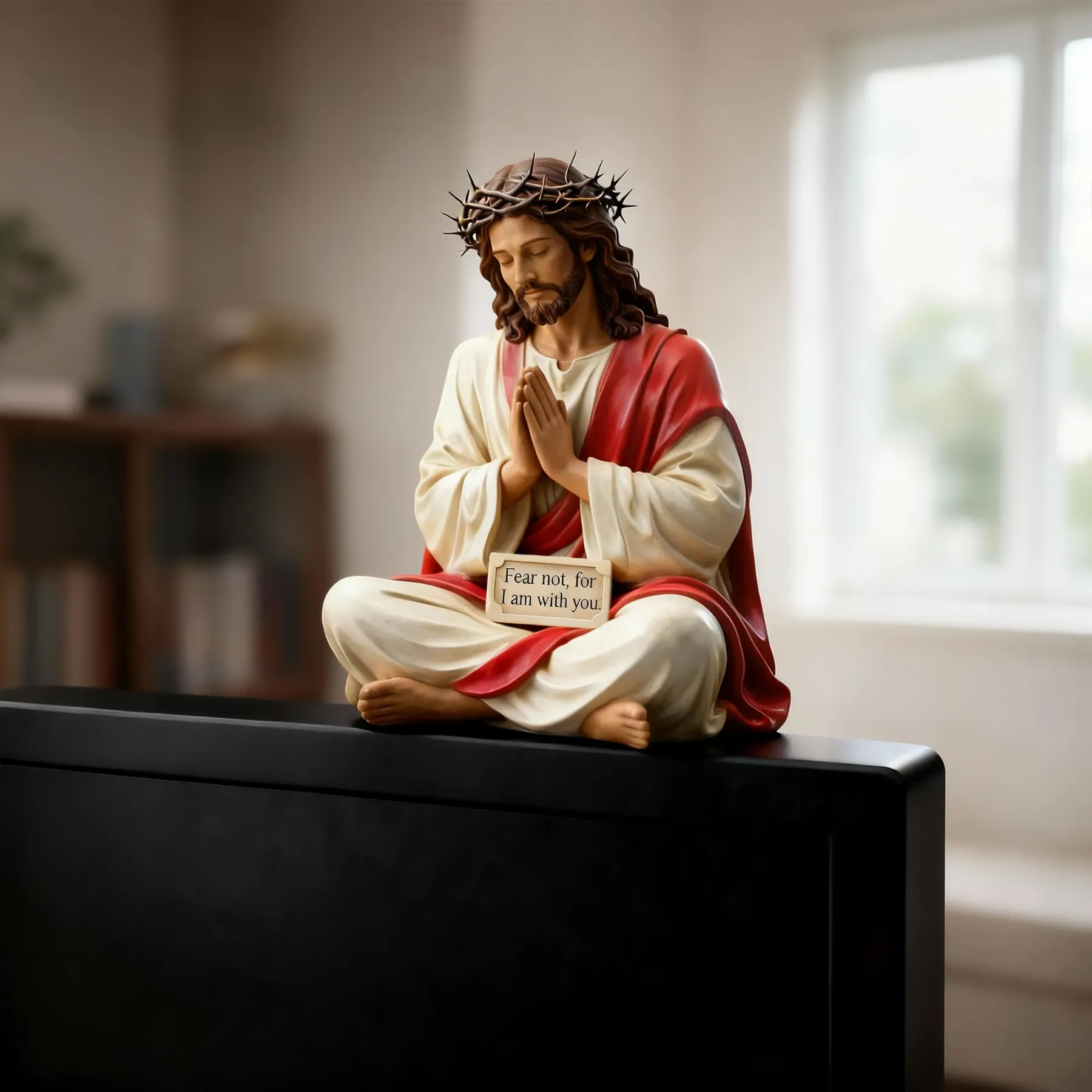 ✨Hand-Painted Jesus Figurine✝️“Fear Not, for I Am with You”