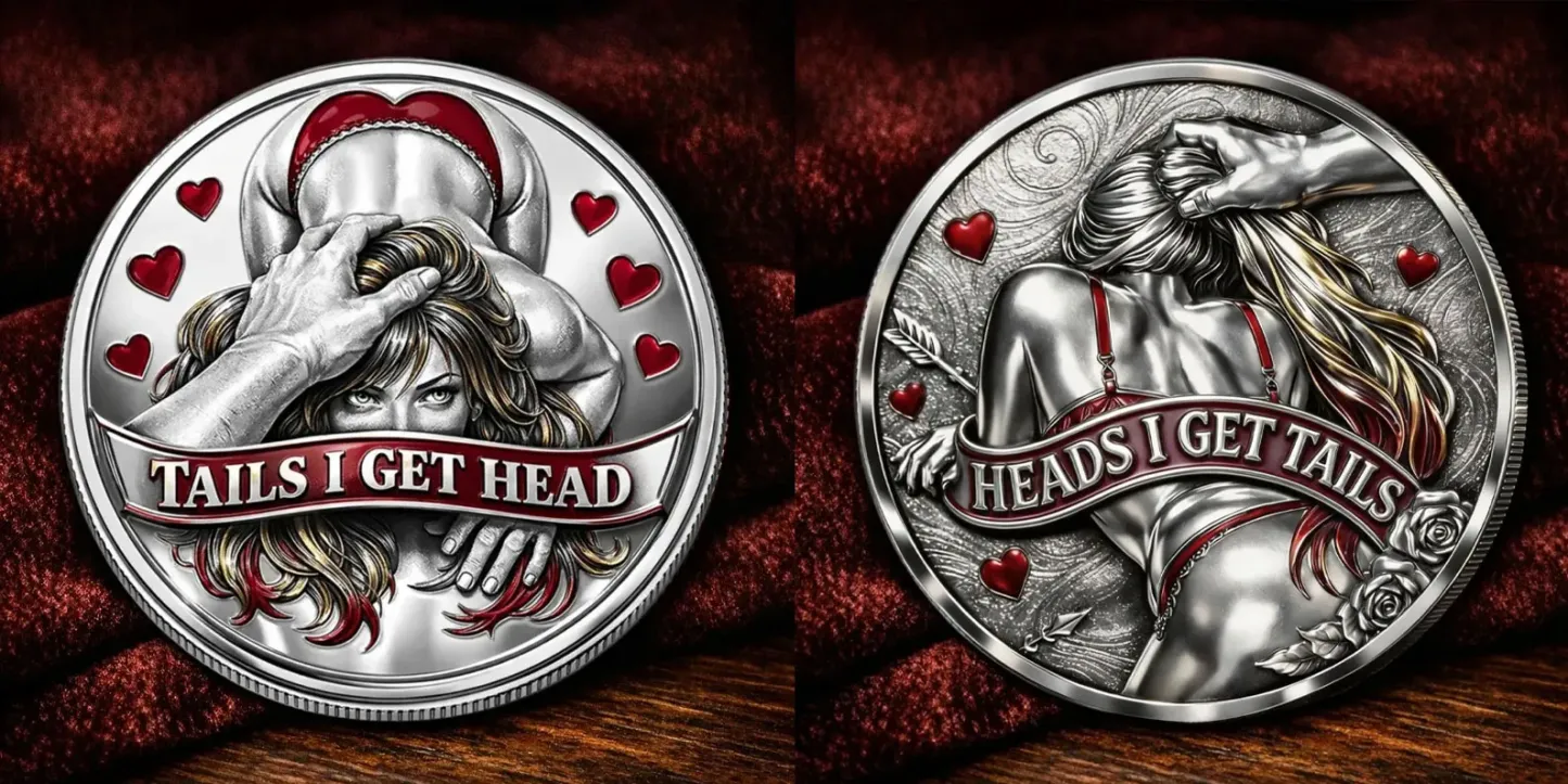 🌹Early Valentine Sale 60% OFF -❤️Heads I Get Tail / Tails I Get Head Commemorative Coin