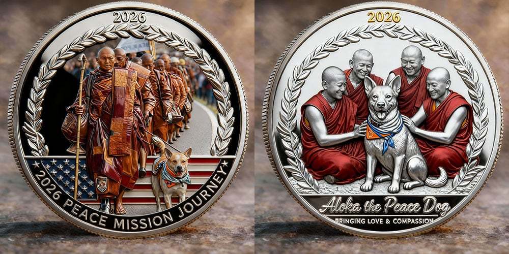🏆NEW YEAR 60% OFF - 🙏2026 Peace Mission Journey Commemorative Coin