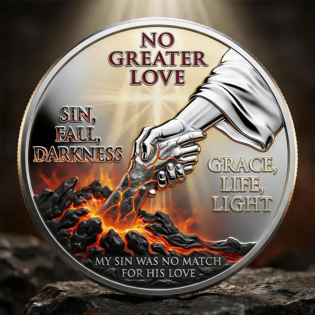 🏆NEW YEAR 60% OFF - ❤️ “No Greater Love” Faith Commemorative Coin