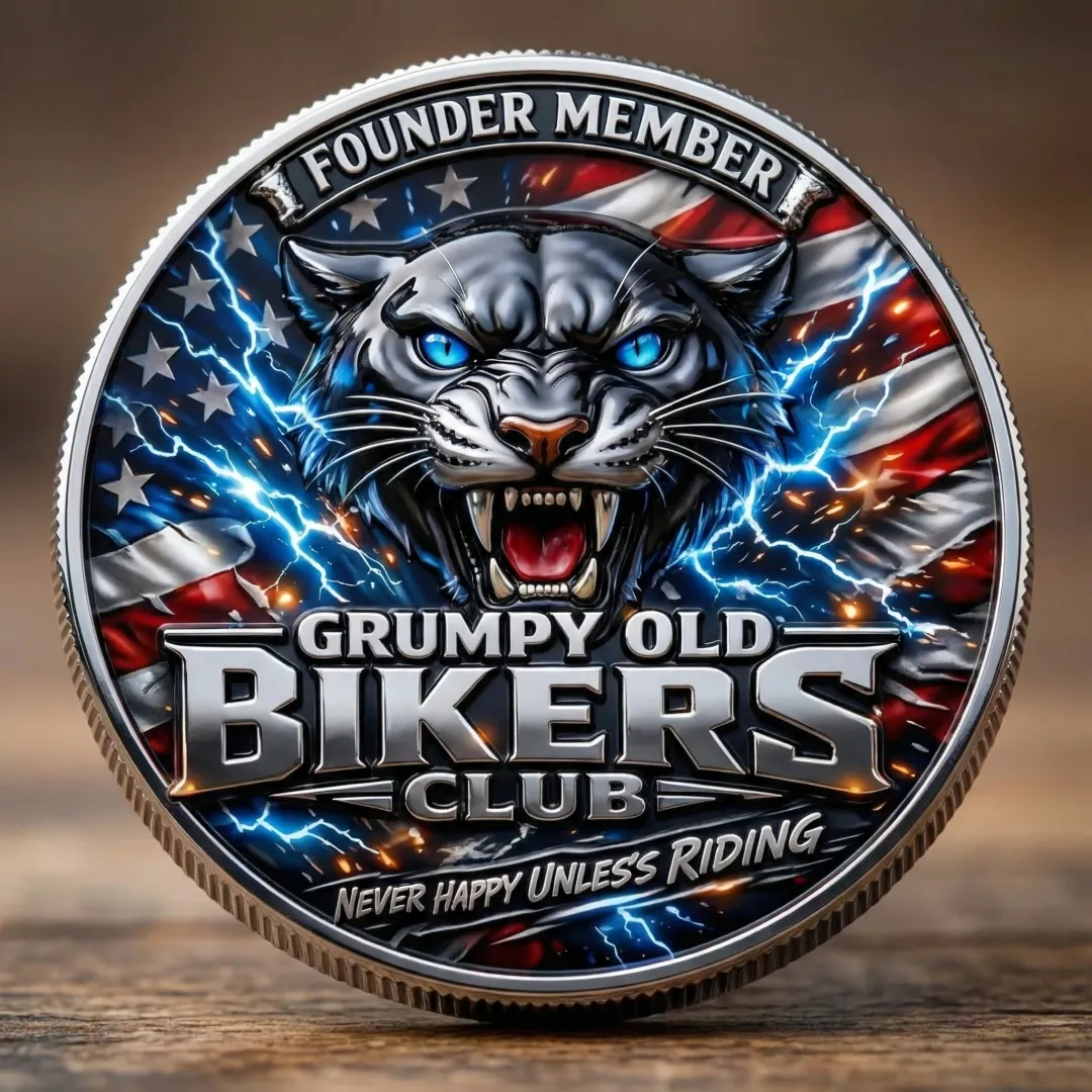 🏆NEW YEAR 60% OFF - ⚡“Grumpy Old Bikers Club” Founder Member Commemorative Coin