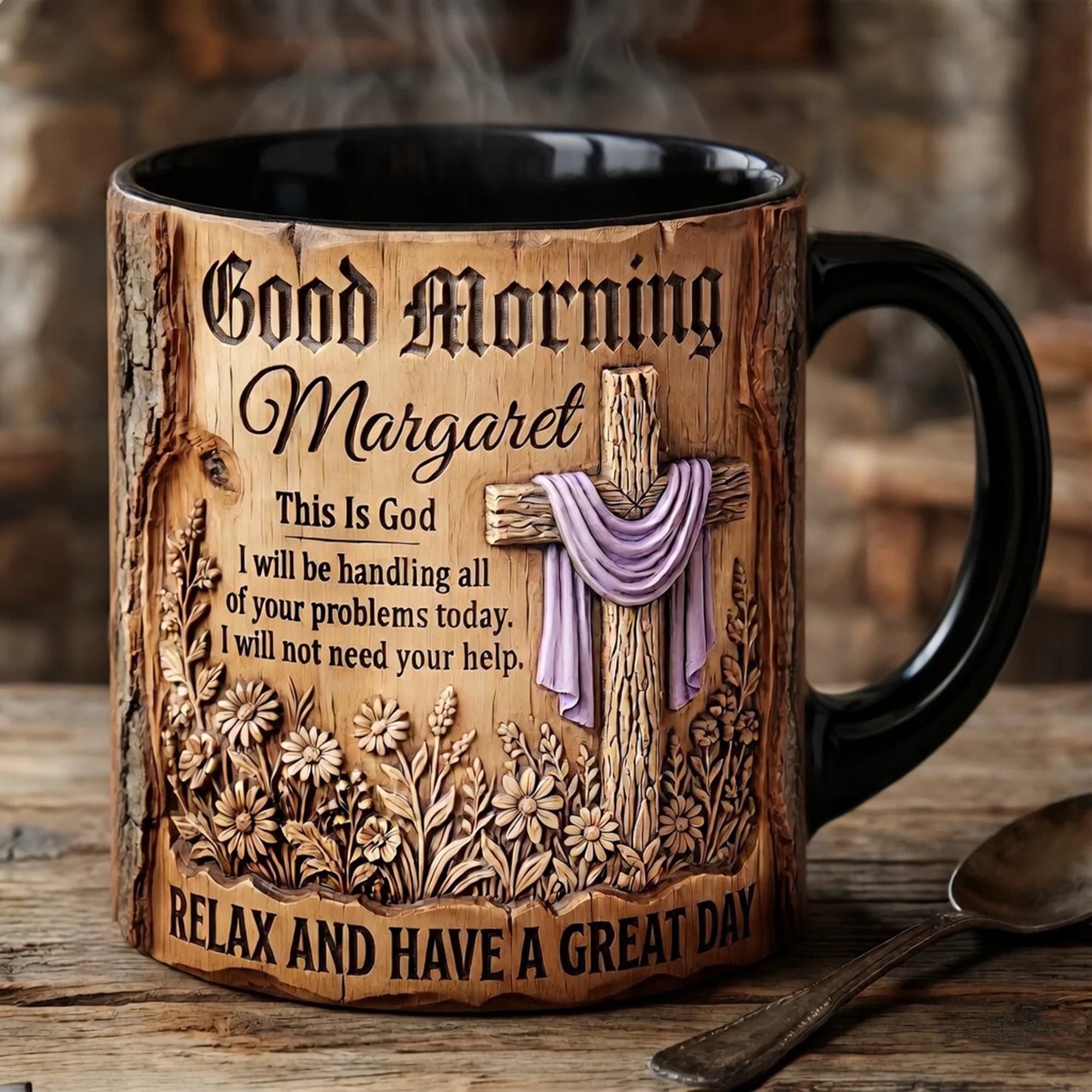 God Morning Religious Coffee Mug - Personalized Gifts For Christian Coffee Mug