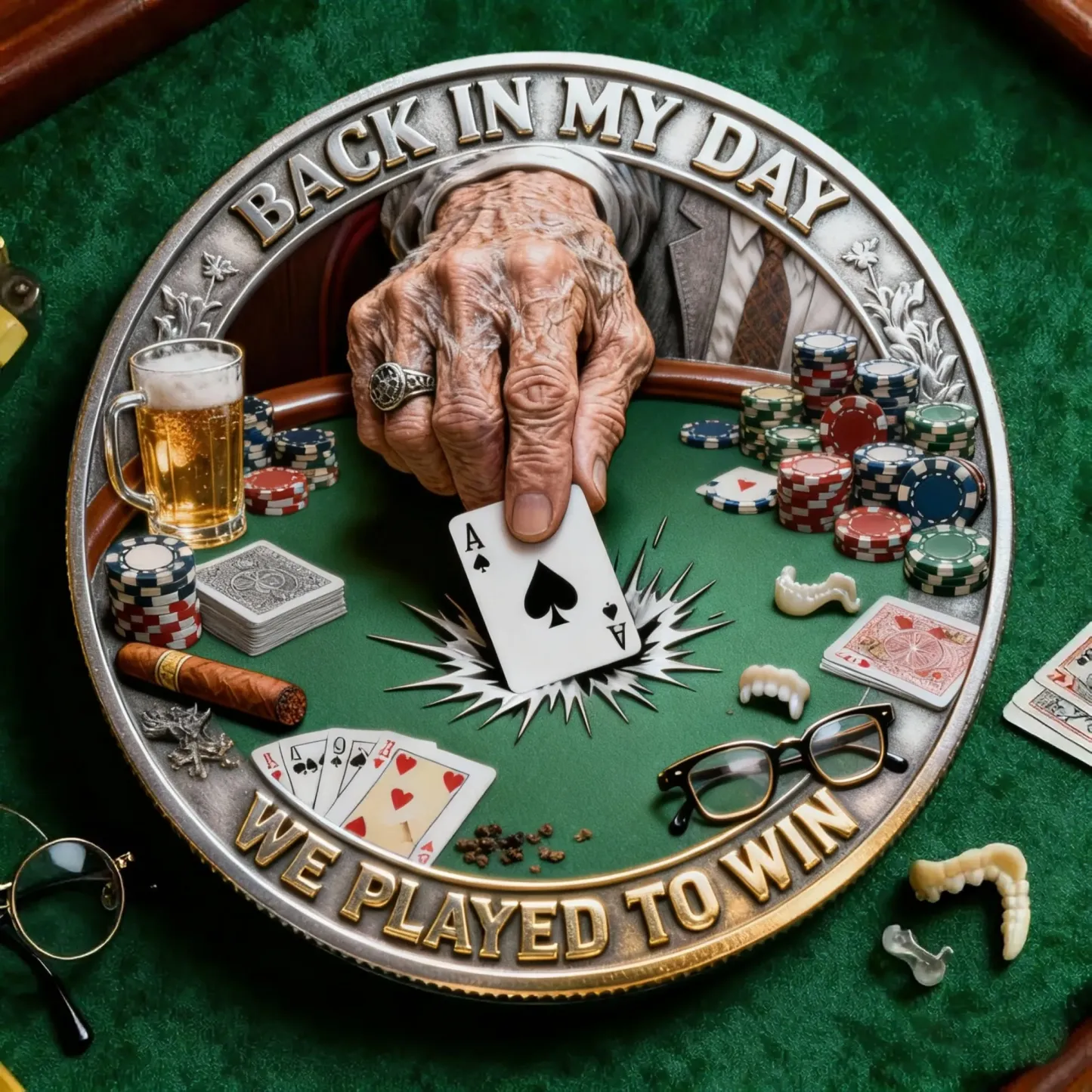 🏆Black Friday 60% OFF - 🎴Old Bastards Poker Club Challenge Coin 🎲