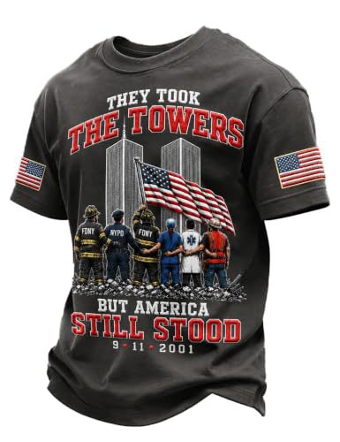 Men's 9/11 Twin Towers Rescue Graphic Top