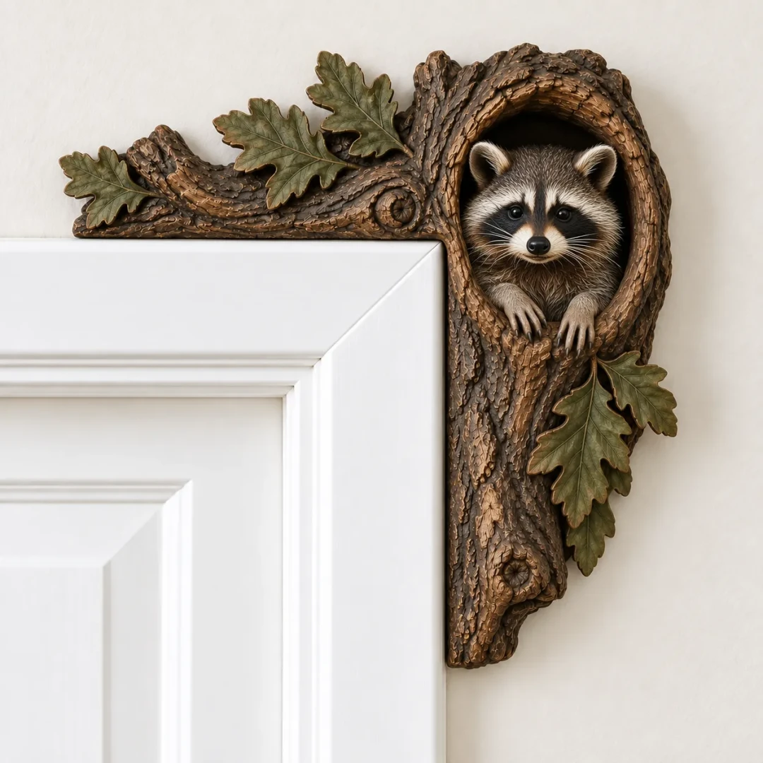 Woodland Animal Door Corner Decor