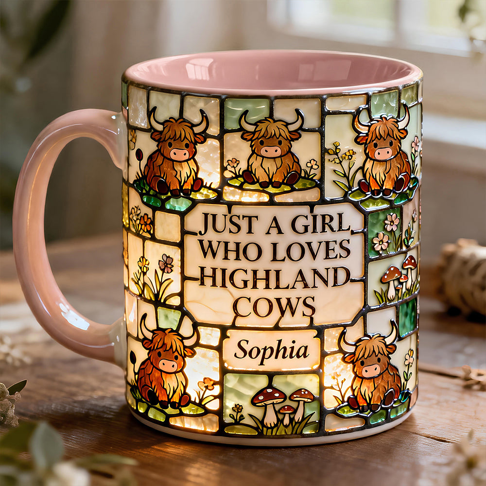 Just A Girl Who Loves Highland Cows Mug - Personalized Gifts 
