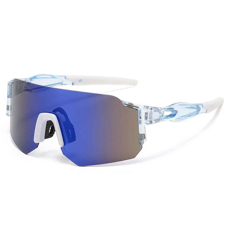 🕶️ Oversized Shield Sports Sunglasses – High-Performance Eye Protection for Outdoor Action 