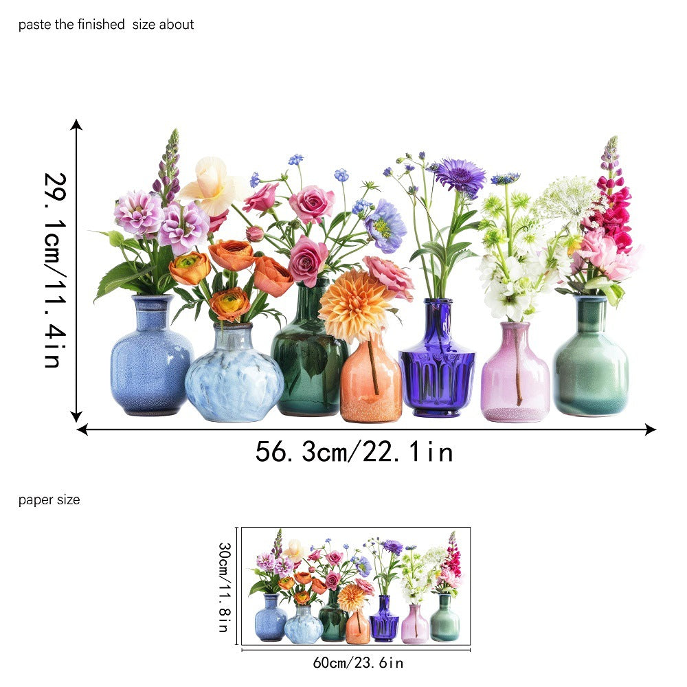 🔥Last Day Sale 🎁50K+ SOLD! ✨💐Colorful Floral Bouquet Window Sticker🖼️