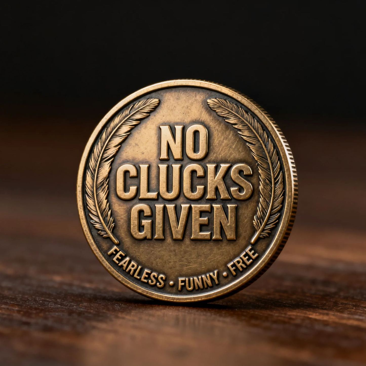 🐔 “No Clucks Given” Commemorative Coin – Fearless, Funny & Free 😎