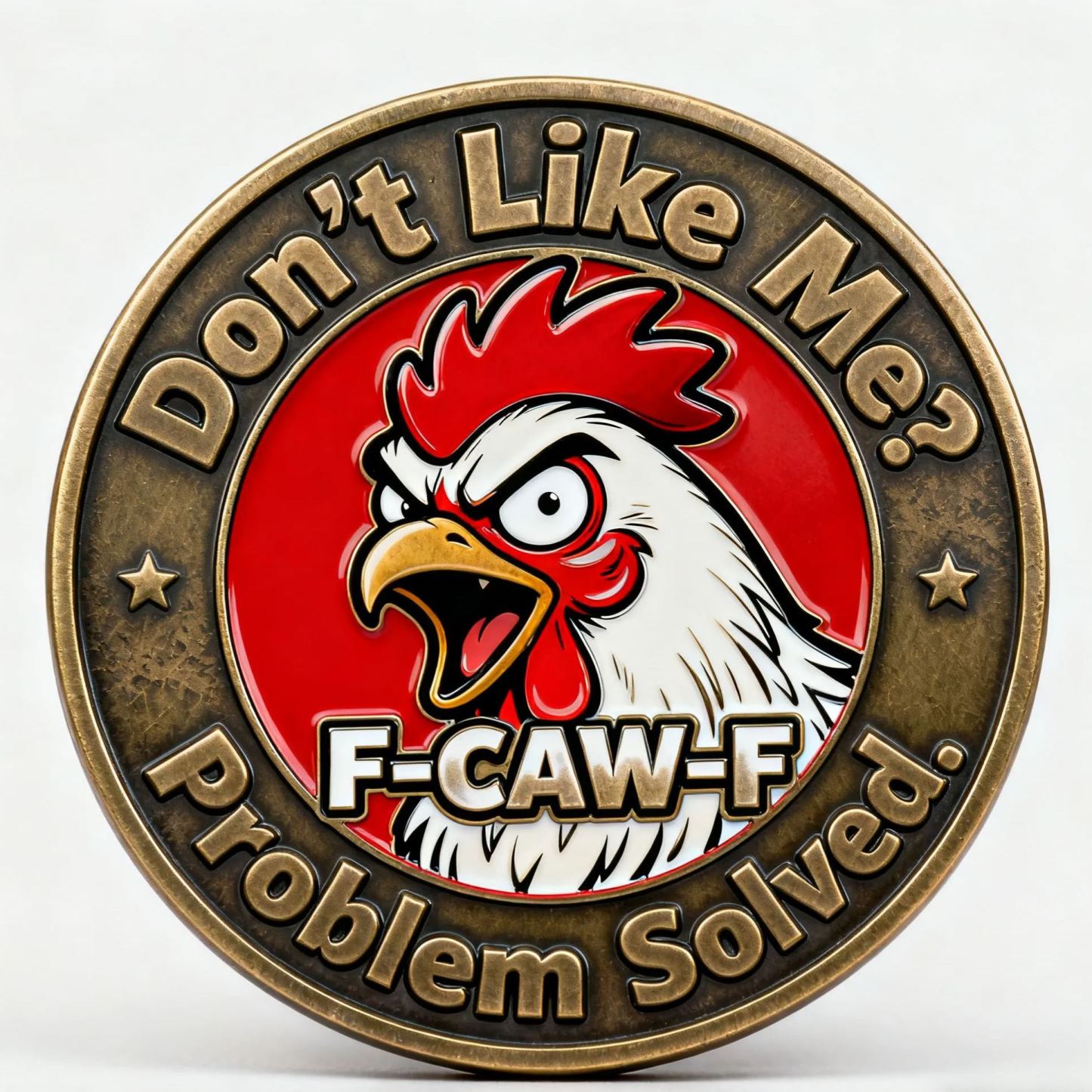 🐔 “No Clucks Given” Commemorative Coin – Fearless, Funny & Free 😎