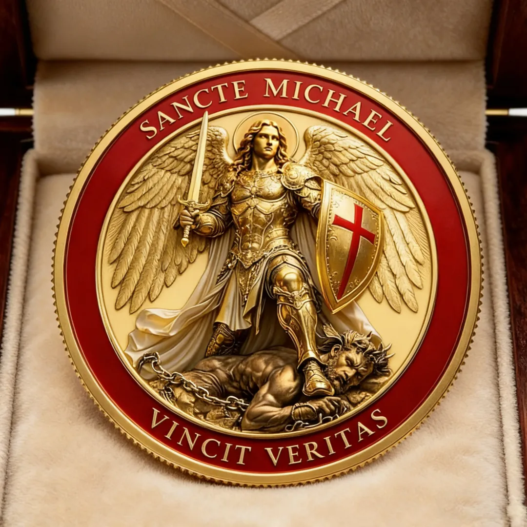 🏆Flash Sale 60% OFF - St. Michael the Archangel – “Victory Over Evil” Commemorative Coin