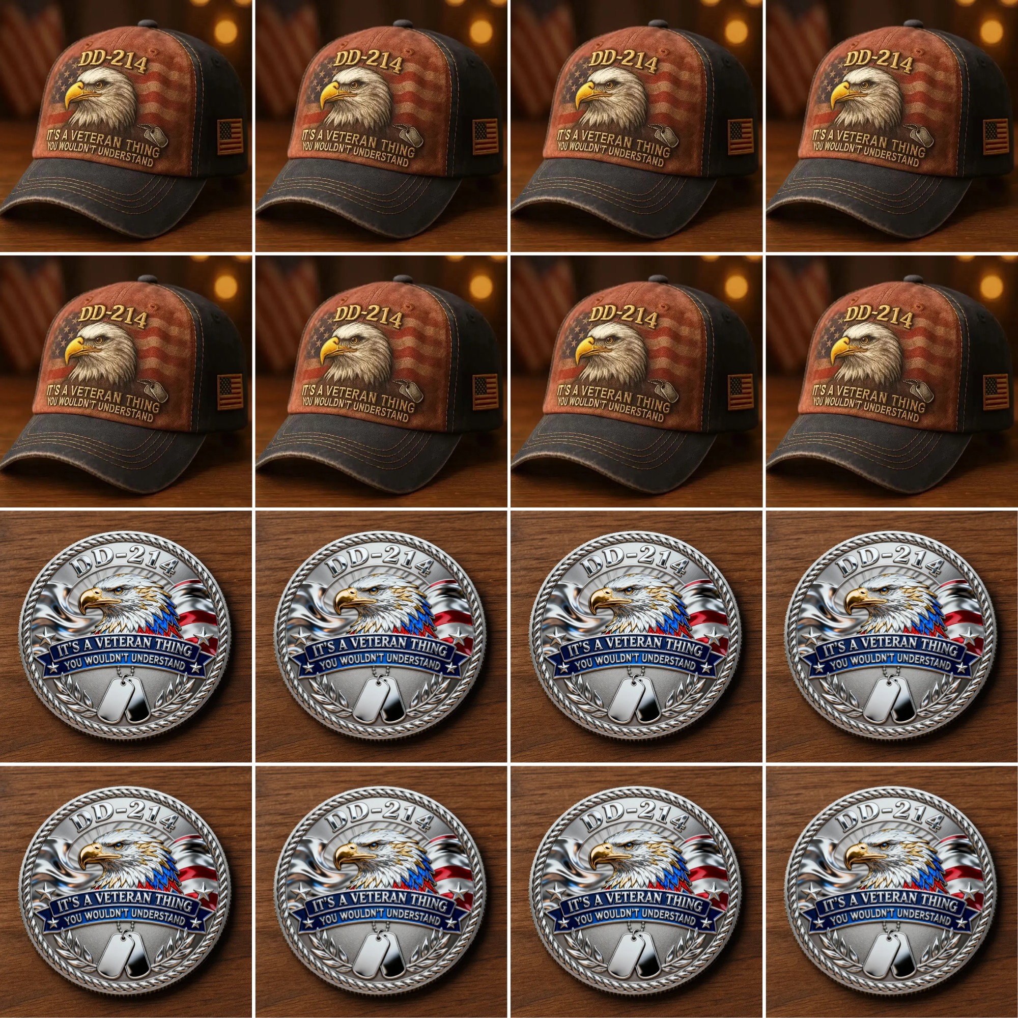 🏆Flash Sale 60% OFF - 🇺🇸 DD-214 Veteran Tribute Collection Set 🦅