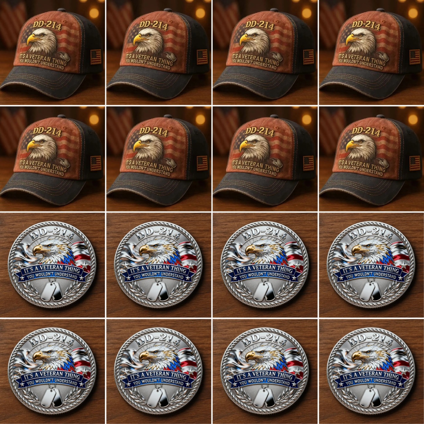 🏆Flash Sale 60% OFF - 🇺🇸 DD-214 Veteran Tribute Collection Set 🦅