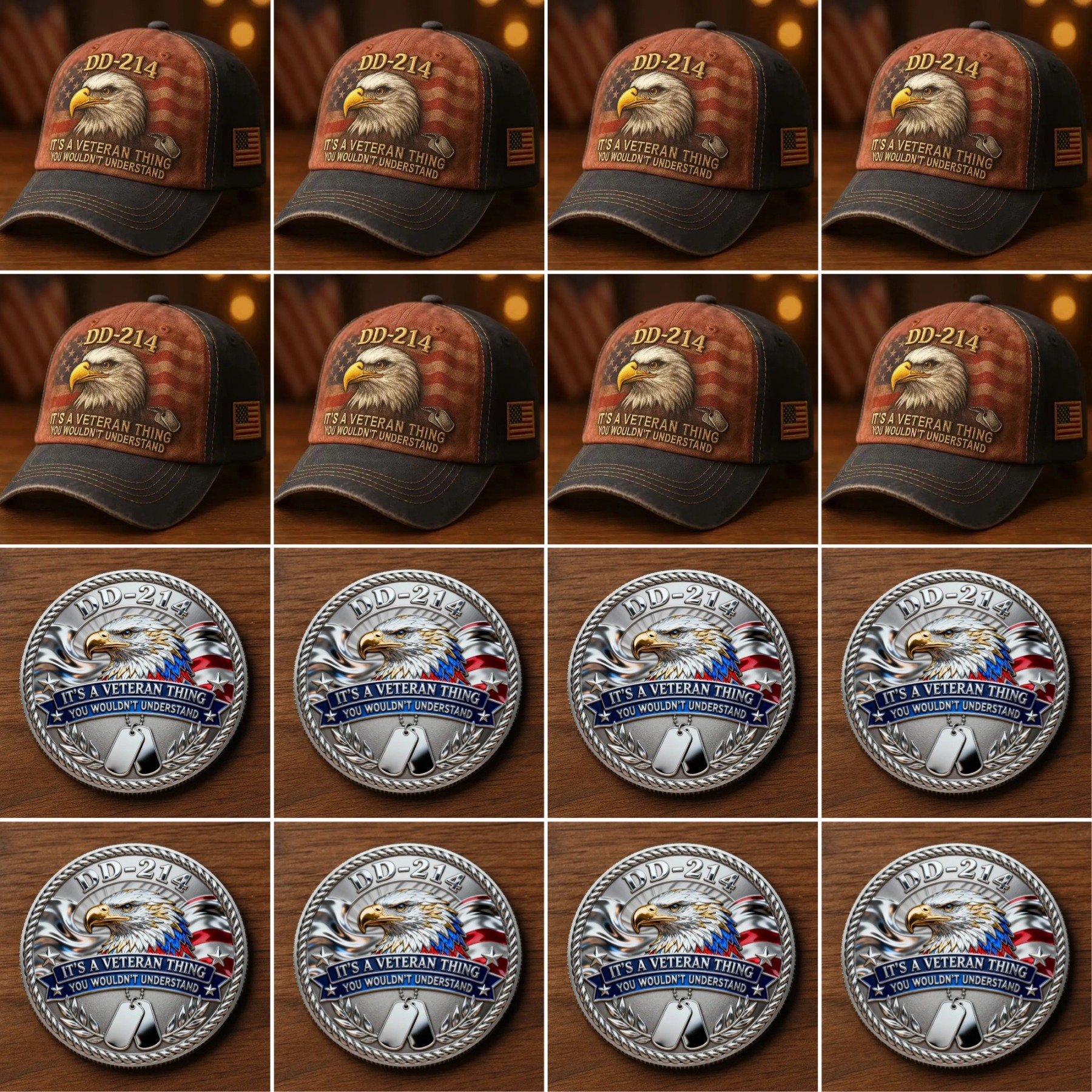 🏆Flash Sale 60% OFF - 🇺🇸 DD-214 Veteran Tribute Collection Set 🦅