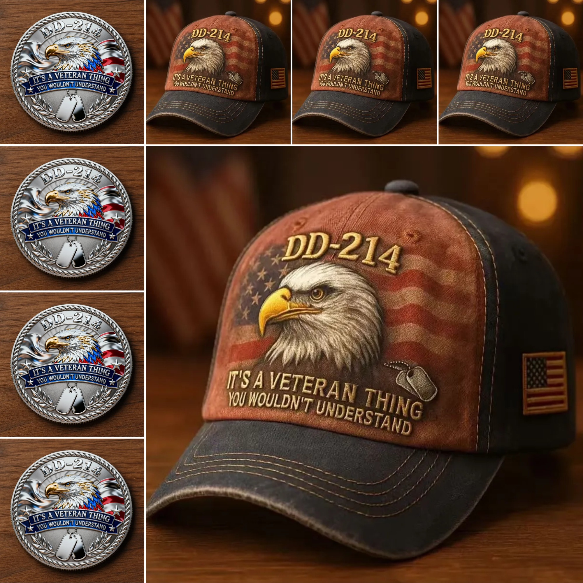 🏆Flash Sale 60% OFF - 🇺🇸 DD-214 Veteran Tribute Collection Set 🦅