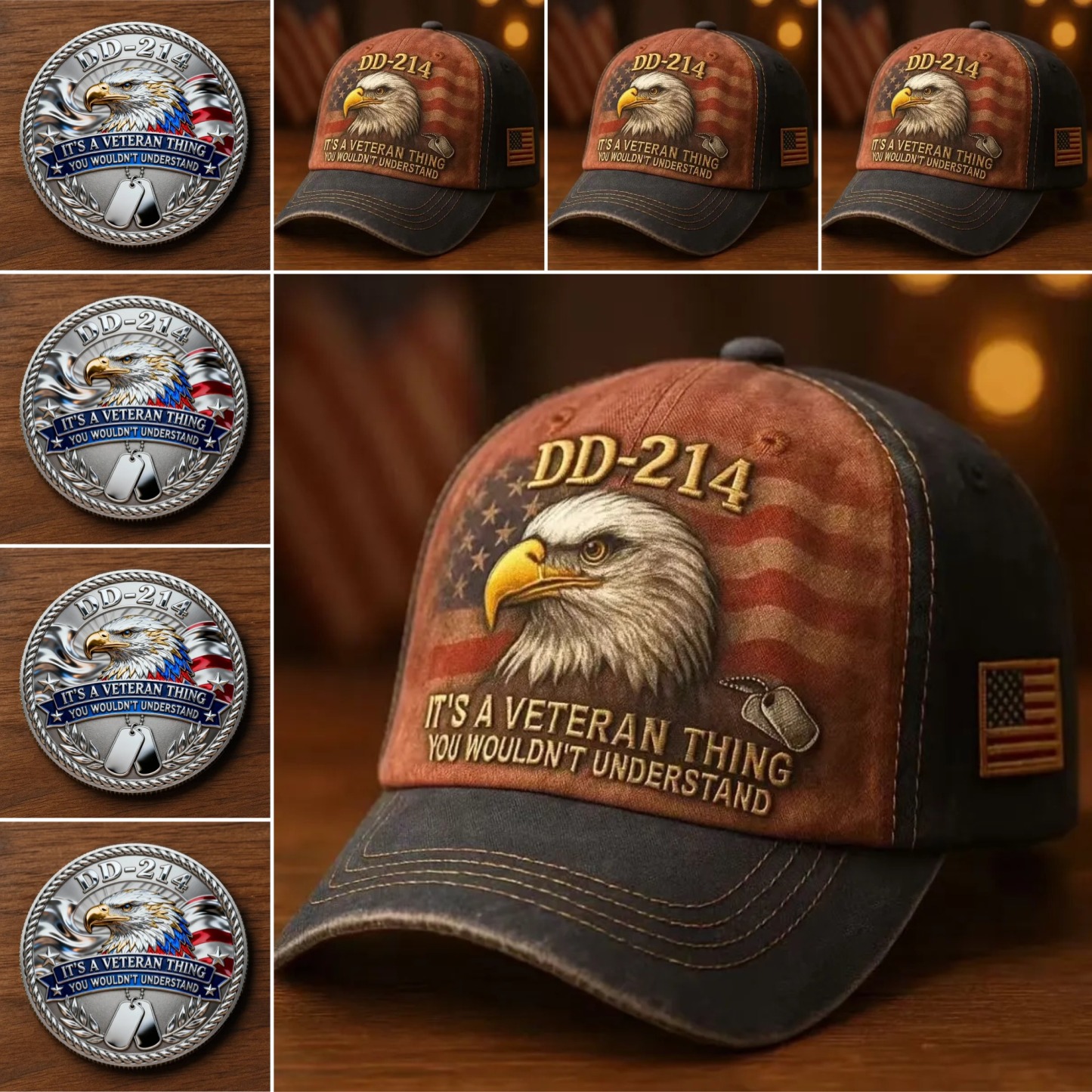 🏆Flash Sale 60% OFF - 🇺🇸 DD-214 Veteran Tribute Collection Set 🦅